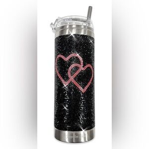 TUMBLER CRYSTAL ENCHANTED HEART